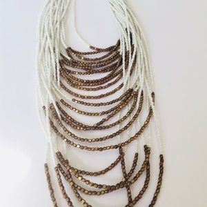 Beaded layer necklace